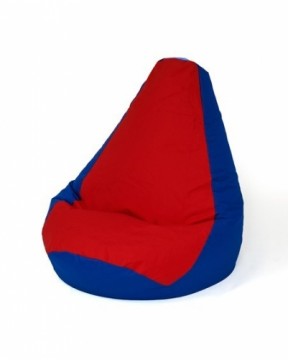Go Gift Sako bag pear-shaped pouffe dark blue-red XL 140 x 100 cm