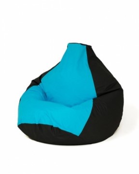 Go Gift Sako bag pouffe Pear black and blue XXL 140 x 100 cm