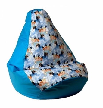 Go Gift Sako bag pouffe pear print blue - Frozen XL 130 x 90 cm