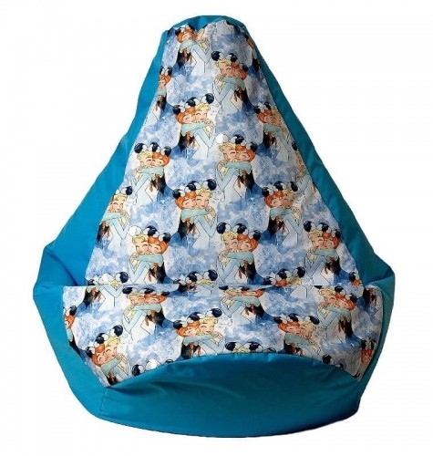 Go Gift Sako bag pouffe pear print blue - Frozen XXL 140 x 100 cm image 2