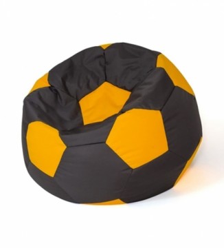 Go Gift Sako bag pouffe Ball black-yellow XXL 140 cm