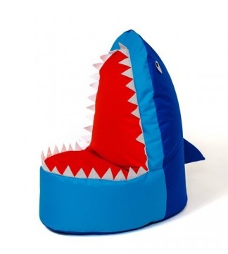 Go Gift Sako sack pouffe Shark navy blue XXL 100 x 60 cm