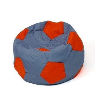 Go Gift Soccer Sako bag pouffe grey-red L 80 cm