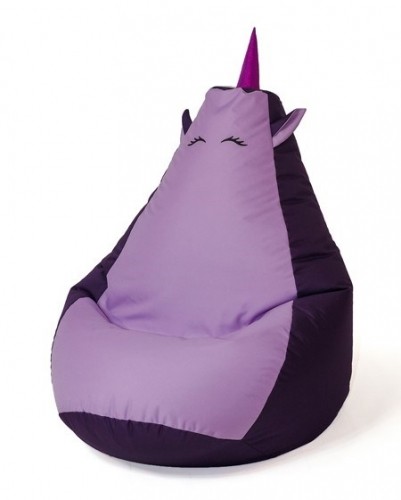 Go Gift Sako bag pouffe Unicorn purple-light purple L 105 x 80 cm image 1