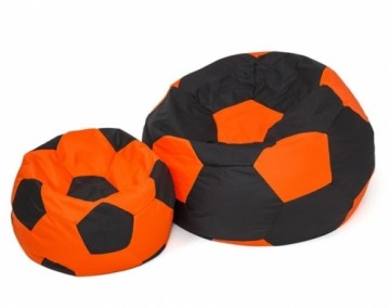 Go Gift Sako bag pouf Ball black-orange XXL 140 cm