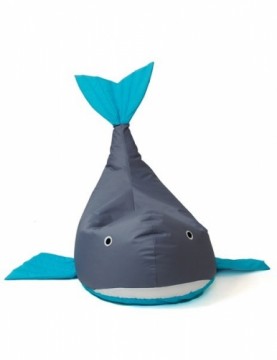 Go Gift Sako bag pouffe Whale grey-blue L 110 x 80 cm