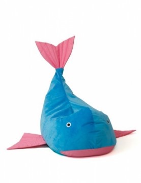 Go Gift Sako bag pouffe Whale blue-pink L 110 x 80 cm