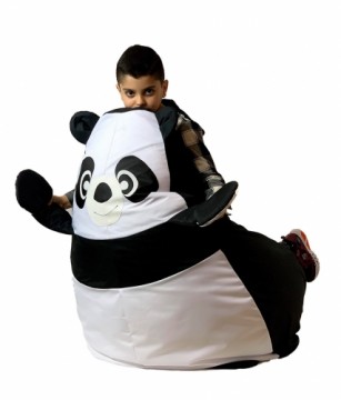 Go Gift Sako bag pouffe Panda black and white XL 130 x 90 cm