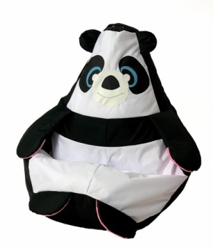 Go Gift Sako bag pouffe Panda black and white L 105 x 80 cm