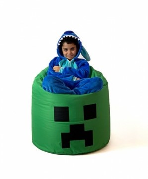 Go Gift Sako bag pouffe Minecraft green XXL 110 x 90 cm