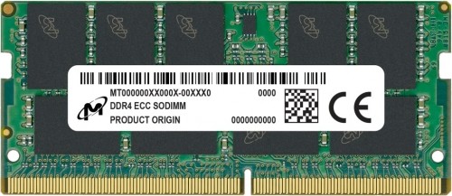 Micron SO-DIMM ECC DDR4 16GB 1Rx8 3200MHz PC4-25600 MTA9ASF2G72HZ-3G2R image 1