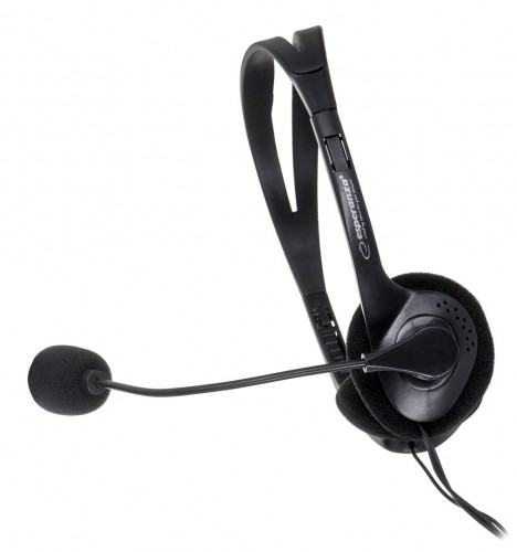 Esperanza EH102 headphones/headset Wired Head-band Calls/Music Black image 2