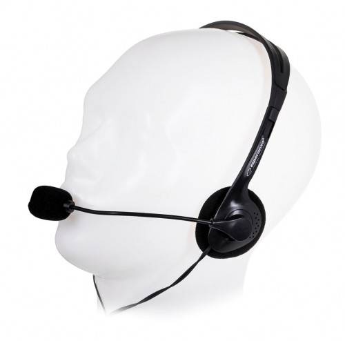 Esperanza EH102 headphones/headset Wired Head-band Calls/Music Black image 5