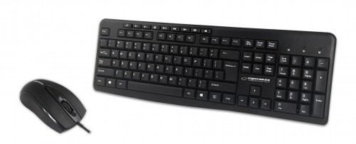 Esperanza EK137 set - USB keyboard + mouse Black image 1