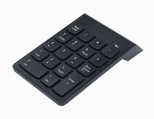 Gembird KPD-W-02 numeric keypad Notebook/PC Bluetooth Black image 2