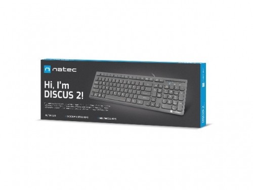 NATEC Discus 2 keyboard USB USB US Slim image 4