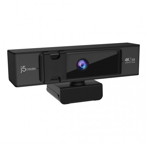 J5 Create j5create JVCU435 USB™ 4K Ultra HD Webcam with 5x Digital Zoom Remote Control, 3840 x 2160 Video Capture Resolution, Black and Silver image 5