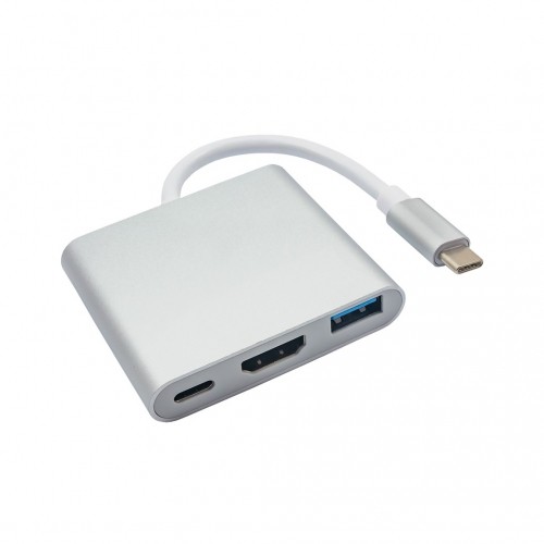 AKYGA HUB USB TYPE C/USB 3.0/USB C/HDMI AK-AD-57 image 1