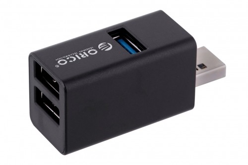 ORICO MINI HUB USB-A, 3x USB-A (2x2.0, 1x3.1), MINI-U32L-BK-BP image 4