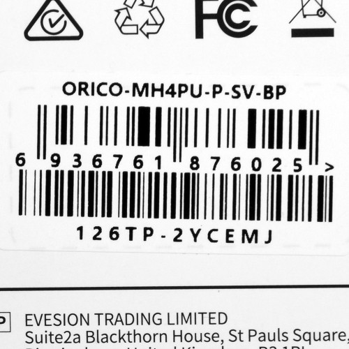 ORICO HUB USB-A, 4x USB-A (4x3.1), MH4PU-P-SV-BP image 1
