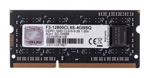 G.Skill 4GB DDR3-1600 SQ memory module 1 x 4 GB 1600 MHz image 3