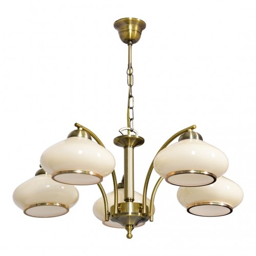 Activejet Classic ceiling chandelier pendant lamp RITA Patina 5xE27 for living room image 1