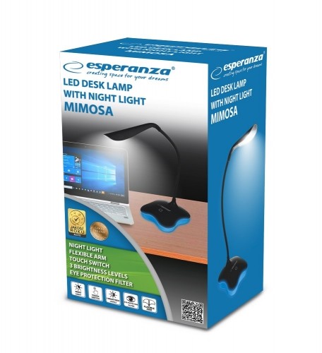 Esperanza ELD105K Black LED desk lamp image 4