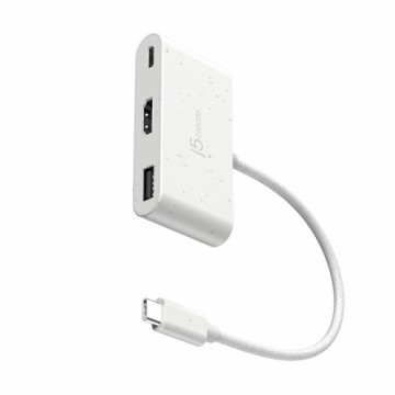 J5 Create j5create JCA379EW - USB-C® to HDMI™ & USB™ Type-A with Power Delivery