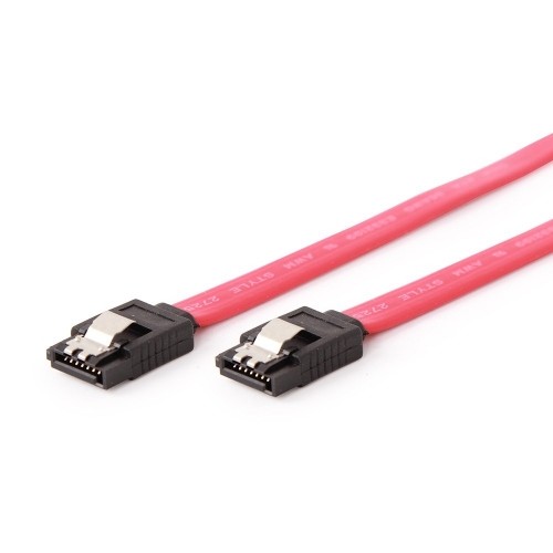 Gembird CC-SATAM-DATA SATA cable 0.5 m Black, Red image 1