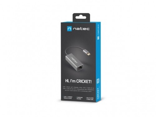 NATEC NETWORK CARD CRICKET 1GB USB-C 3.1 1X RJ45 image 4