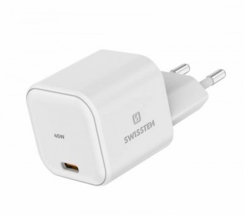Swissten GaN Travel Charger Tīkla Lādētājs USB-C 45W image 1