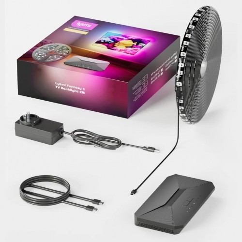 Lytmi Fantasy 3 TV fona apgaismojuma komplekts HDMI 2.1 | LED fona apgaismojuma josla + Neo Box | TV 85-90 collas, sinhronizācijas kārba image 2