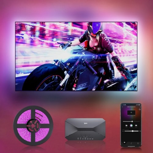 Lytmi Fantasy 3 TV fona apgaismojuma komplekts HDMI 2.1 | LED fona apgaismojuma josla + Neo Box | TV 85-90 collas, sinhronizācijas kārba image 4