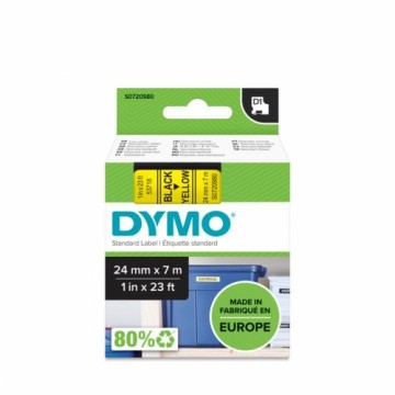 Laminēta lente iekārtu marķēšanai Dymo S0720980 Melns 24 mm