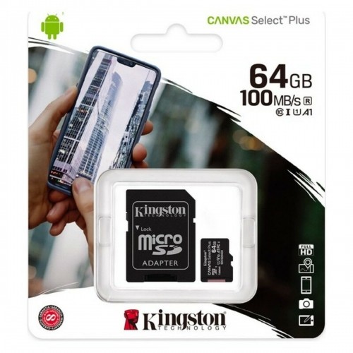 Mikro SD Atmiņas karte ar Adapteri Kingston SDCS2 100 MB/s exFAT image 2