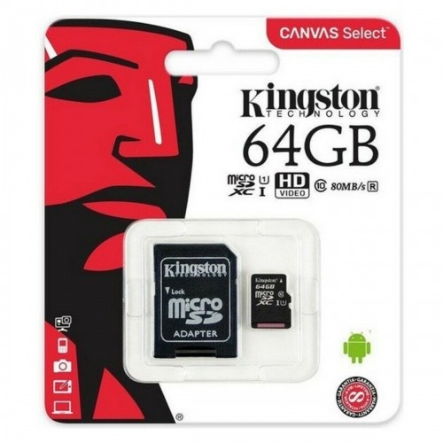 Mikro SD Atmiņas karte ar Adapteri Kingston SDCS2 100 MB/s exFAT image 3