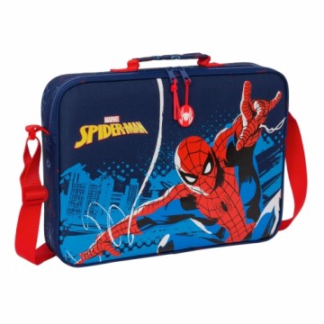Школьный портфель Spider-Man Neon Тёмно Синий 38 x 28 x 6 cm