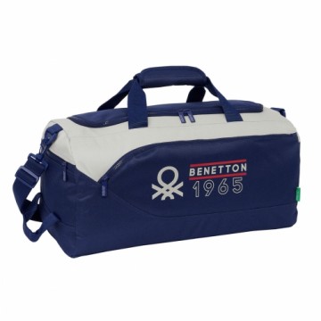 Спортивная сумка Benetton Varsity Серый Тёмно Синий 50 x 25 x 25 cm