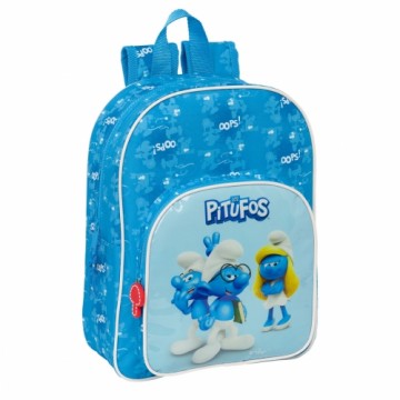 Школьный рюкзак Los Pitufos Синий 26 x 34 x 11 cm