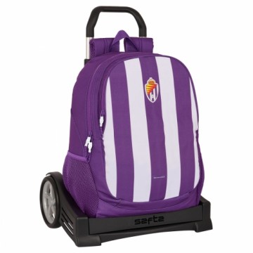 Школьный рюкзак с колесиками Real Valladolid C.F. Фиолетовый 32 x 44 x 16 cm