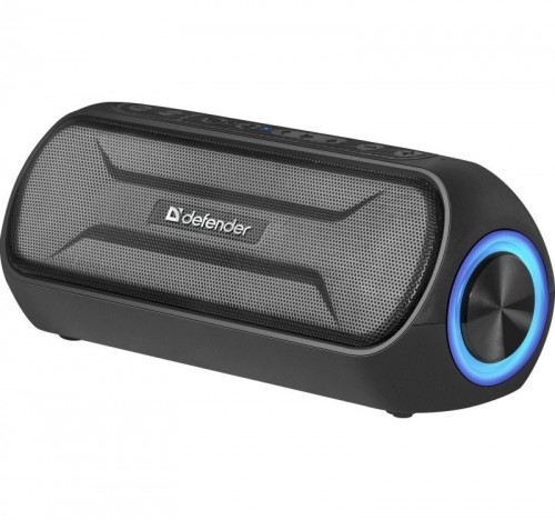 Defender Bluetooth speaker S1000 20W BT/FM/AUX LIGHTS black image 1