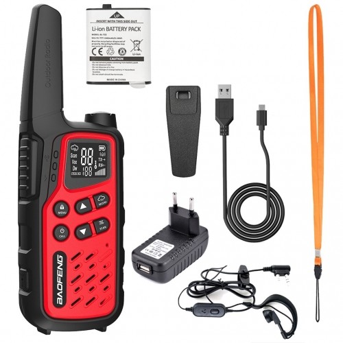 Walkie-Talkie Baofeng BF-T25E Red image 4