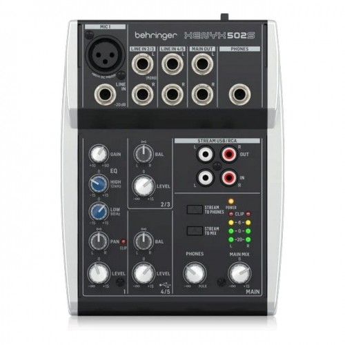 Behringer XENYX 502S - analogue audio mixer image 1