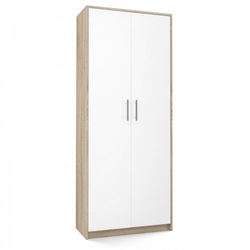 Top E Shop Filing cabinet OLIV 2D 74x35x180 cm, Sonoma/White image 1