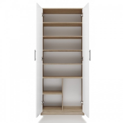Top E Shop Filing cabinet OLIV 2D 74x35x180 cm, Sonoma/White image 5