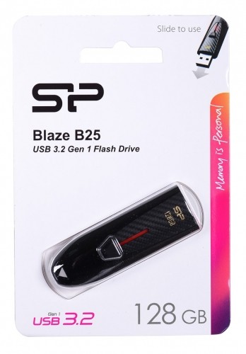 Silicon Power Blaze B25 USB flash drive 128 GB USB Type-A 3.2 Gen 1 (3.1 Gen 1) Black image 2