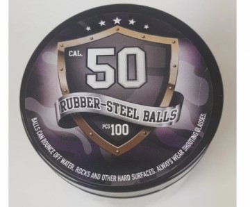 Rubber-to-metal balls Guard Power cal. 50 -100 pcs.