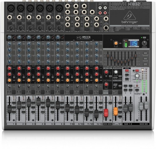 Behringer X1832USB audio mixer 18 channels image 1