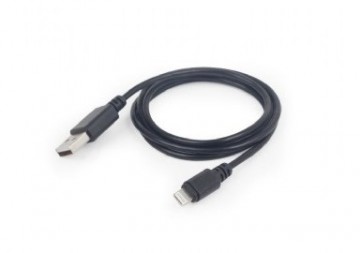 Gembird CC-USB2-AMLM-1M lightning cable Black