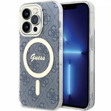 Guess GUHMP15XH4STB iPhone 15 Pro Max 6.7" niebieski|blue hardcase IML 4G MagSafe